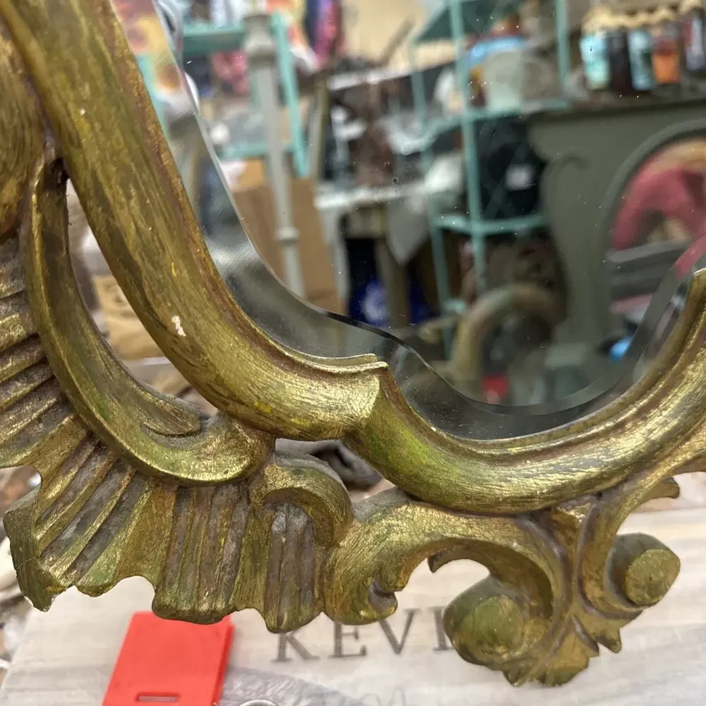 Antique Vintage Ornate French Rocco Style Wall Mirror Gorgeous!!!🔥👀